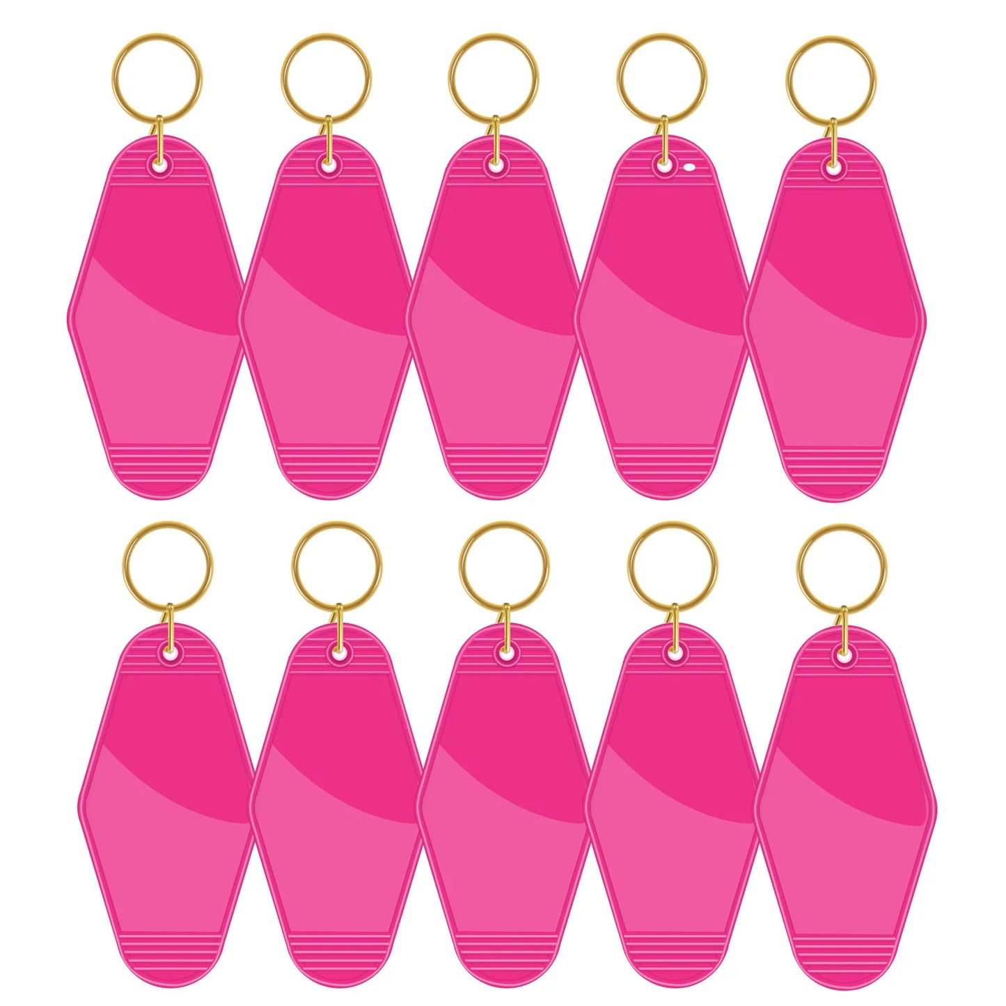 Bold Pink Motel Keyring