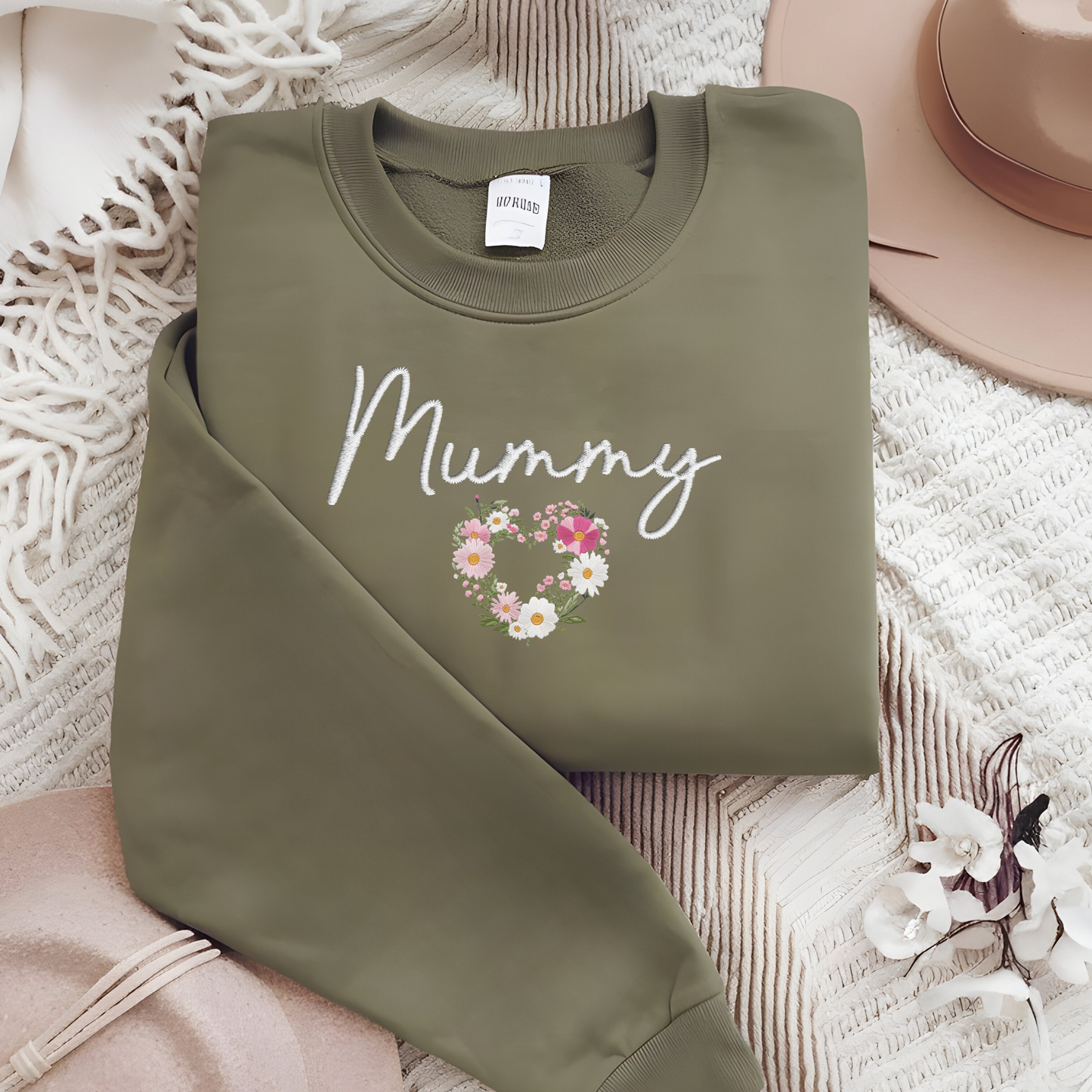 DTF - Mummy Embroidery Style Heart