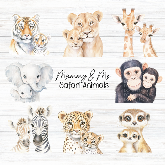 Mummy & Me Safari Animals  - Digital Downloads