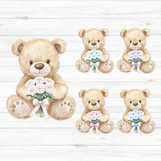 Flower Bears  - Digital Downloads