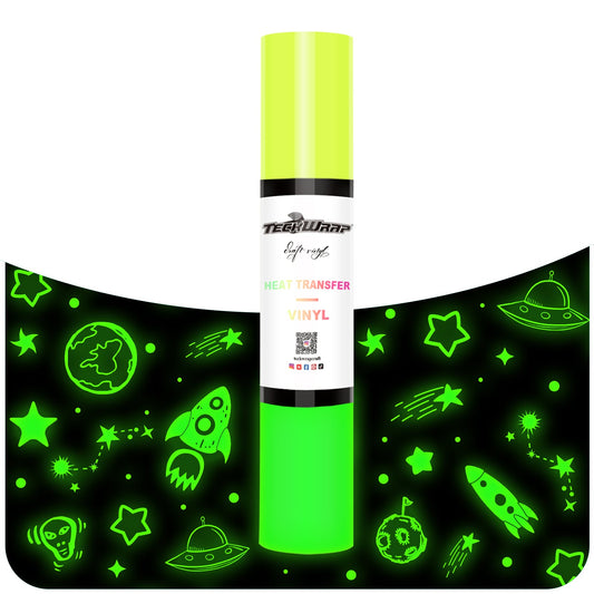 Teckwrap HTV Glow in the Dark - Neon Yellow