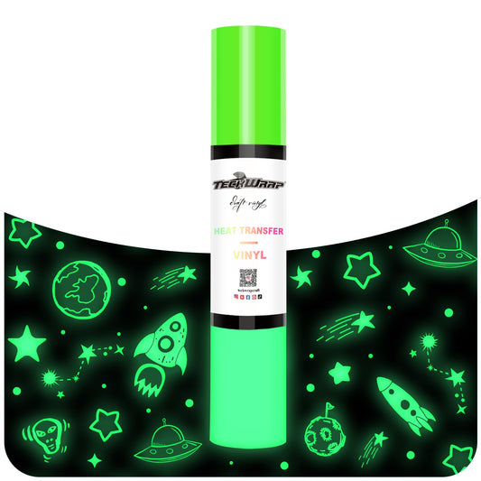 Teckwrap HTV Glow in the Dark - Neon Green