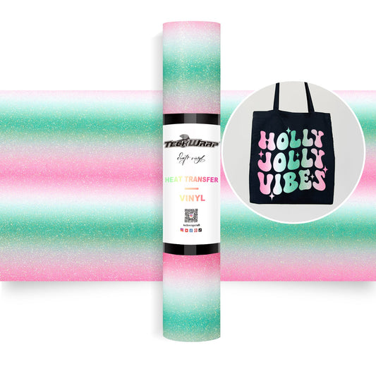 Teckwrap HTV Ombre Glitter - Lollipop