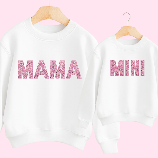 DTF - Mama Mini Pink Glitter