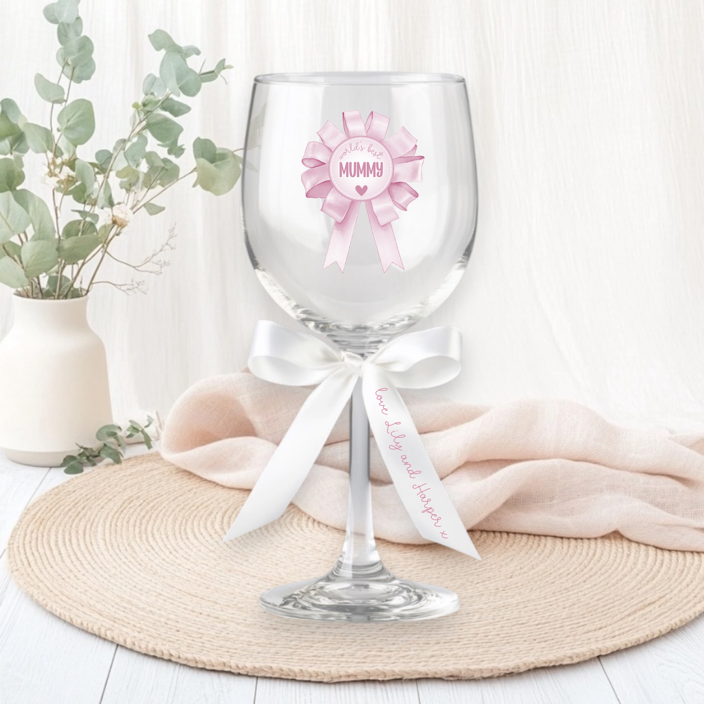 UVDTF - Mummy Rosette Wine Glass Decal