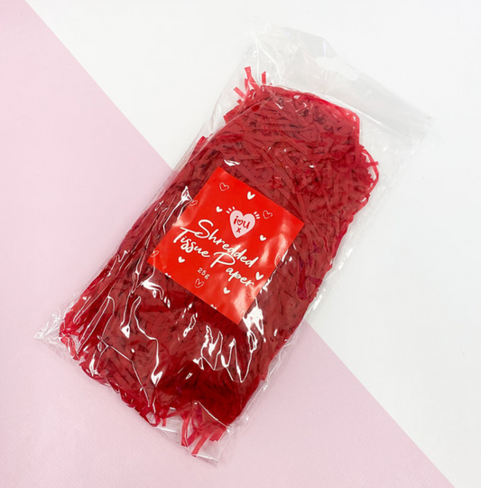 Red Shredded Tissue Paper