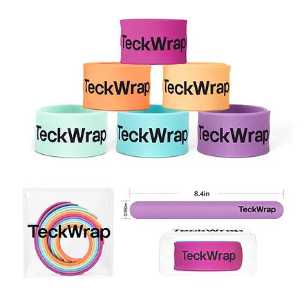 Teckwrap Silicone Slap Bracelets - Bright Colours