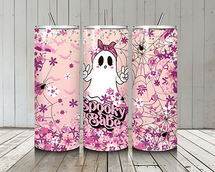 Spookybabe Pink - Sublimation Tumbler  Wrap