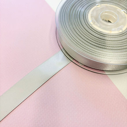 Satin Ribbon - Silver