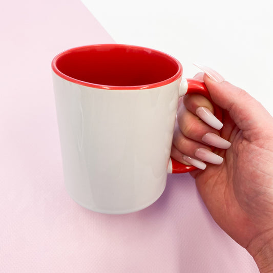 11oz Sublimation Mug - Red Inner