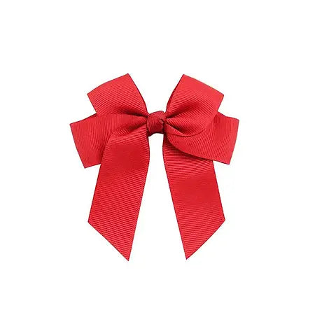 Red - Hair Bow Clip 4inches