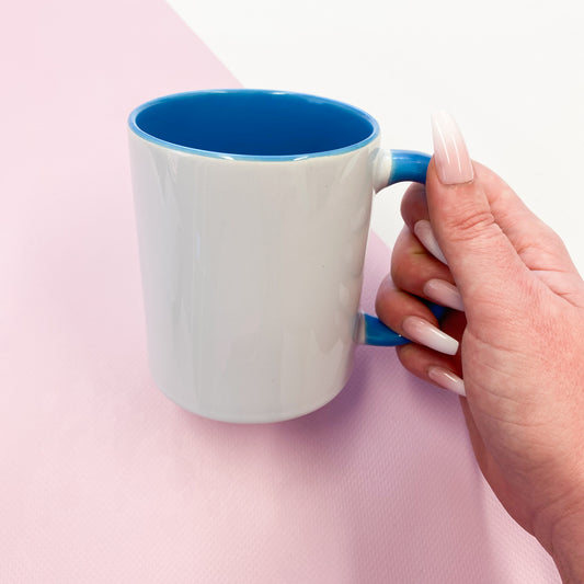 11oz Sublimation Mug - Light Blue Inner