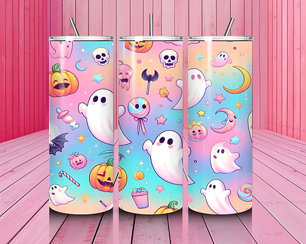 Pastel Halloween - Sublimation Tumbler  Wrap