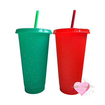 Christmas Glitter Cold Cup