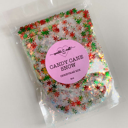 Candy Cane Snow - Chunky Glitter Mix