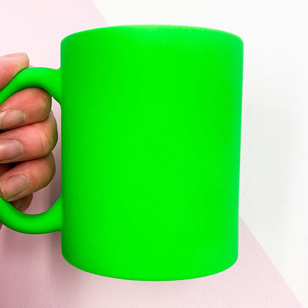 11oz Sublimation Mug - Neon Green