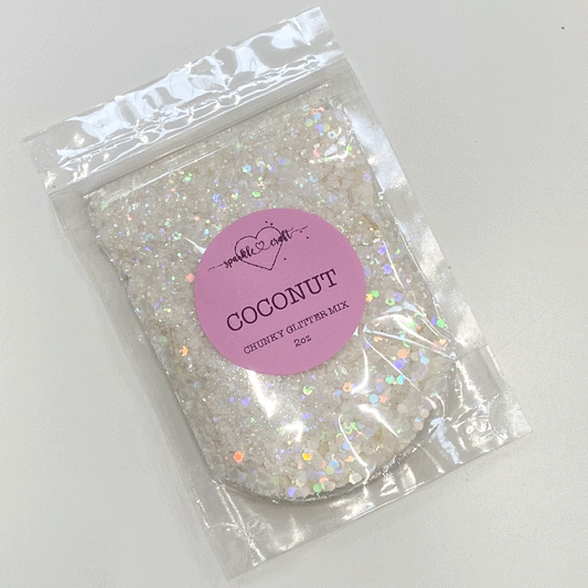 Coconut - Chunky Glitter Mix