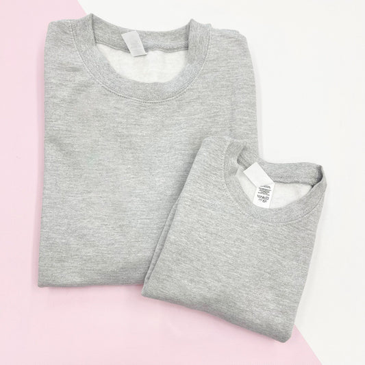 Adults Sweatshirt - Heather Grey