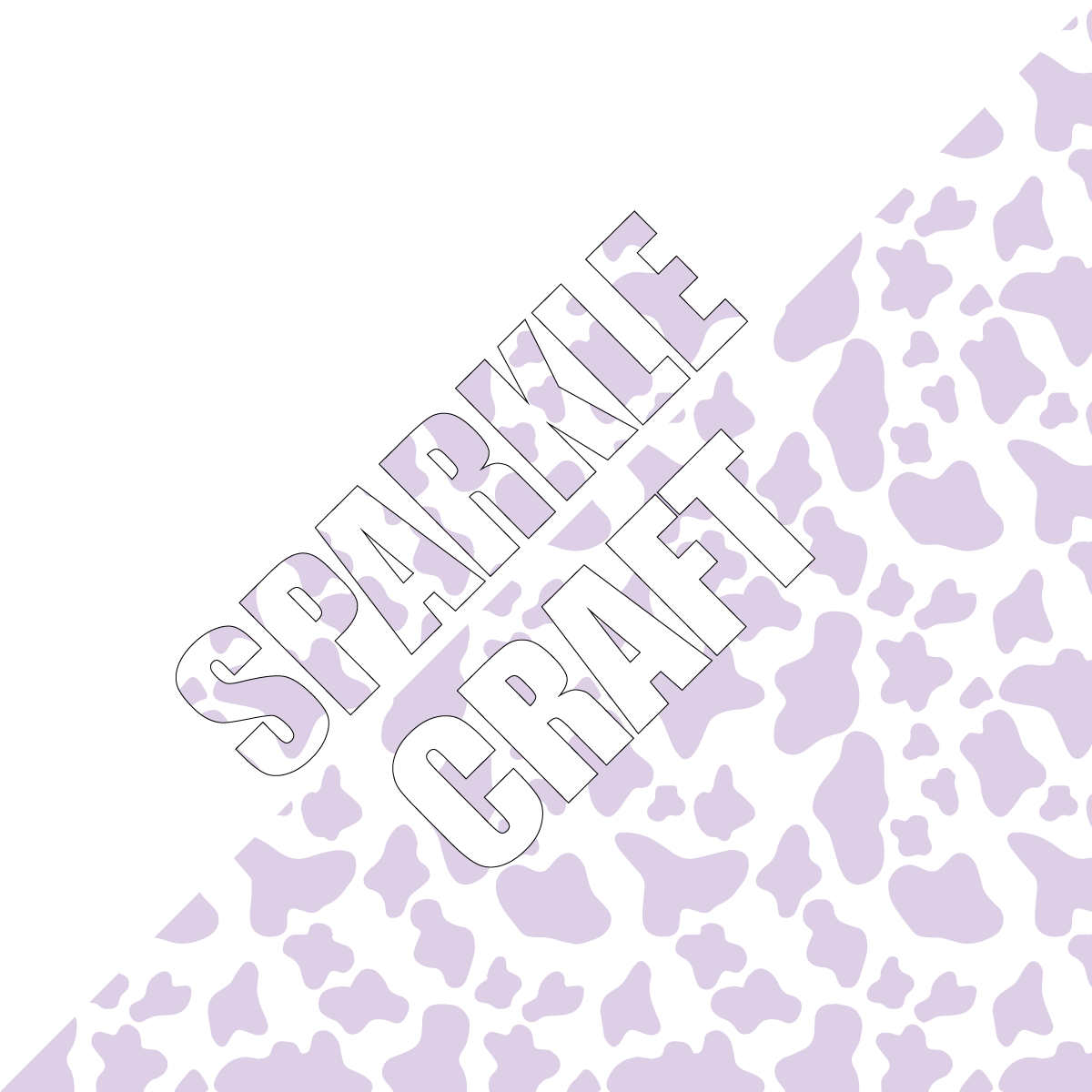 Lilac Cow Pattern Vinyl