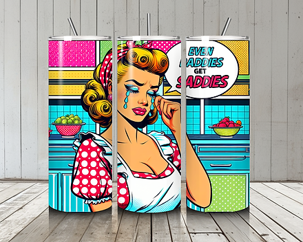 Retro Baddie - Sublimation Tumbler  Wrap