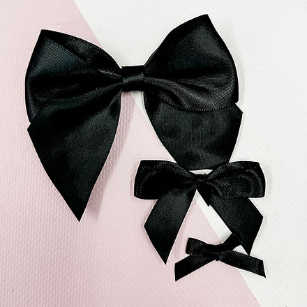 Satin Bow - Black