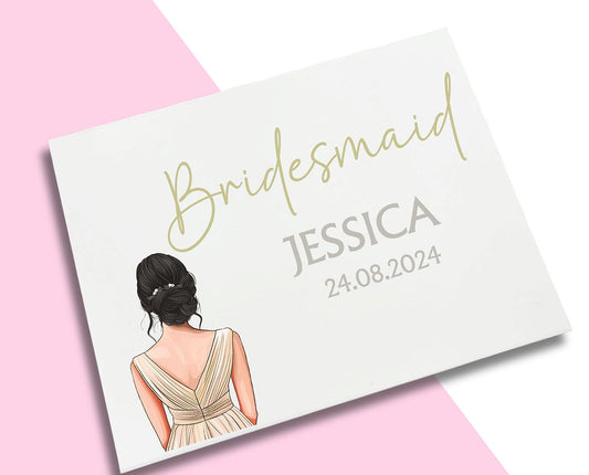 LARGE Champagne Dress Bridesmaid Decal