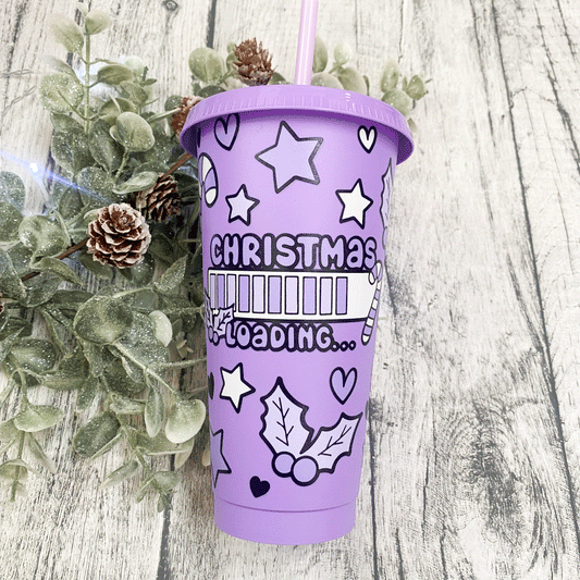 Christmas Loading Coldcup Wrap - Lavender