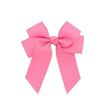 Pink - Hair Bow Clips 4inches