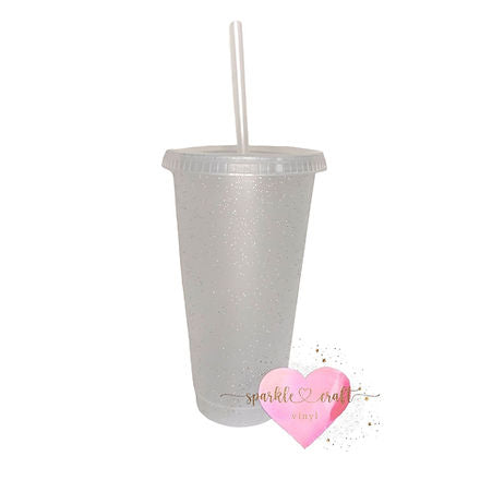 Glitter Clear Cold Cups