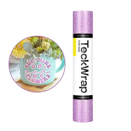 Teckwrap Burst Glitter Mauve Purple