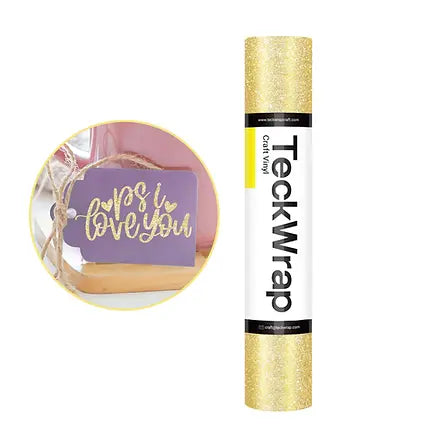 Teckwrap Burst Glitter Gold