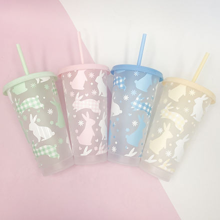 Gingham Bunny  Coldcup Wrap