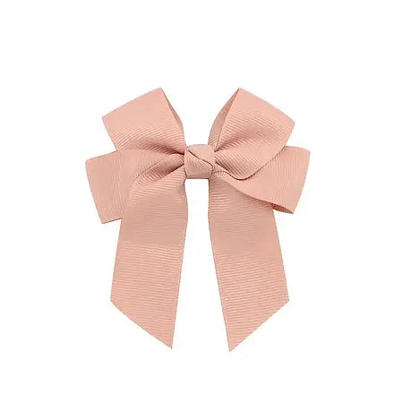 Nude Pink - Hair Bow Clips 4