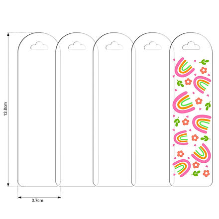 Teckwrap Acrylic Bookmark -Cloud