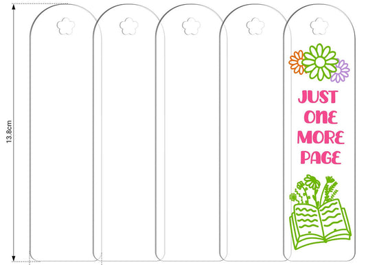 Teckwrap Acrylic Bookmark - Flower