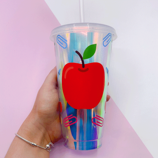 Apple Teacher 24oz Cup  Wrap