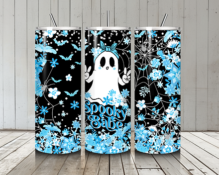 Spookybabe Blue - Sublimation Tumbler  Wrap