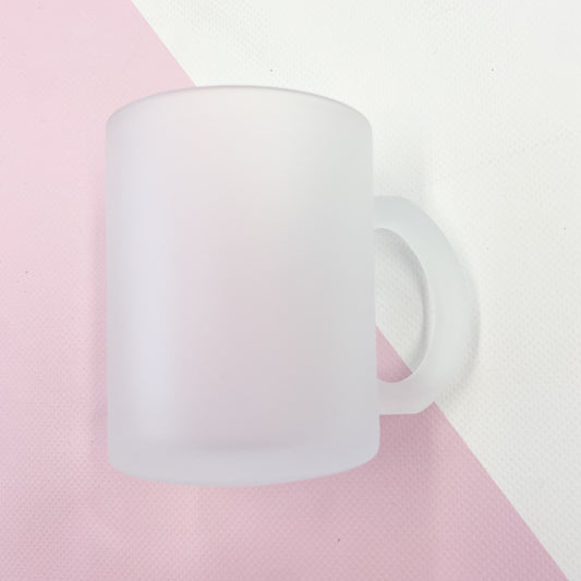 11oz Frosted  Glass Mug