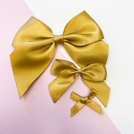 Satin Bow - Gold