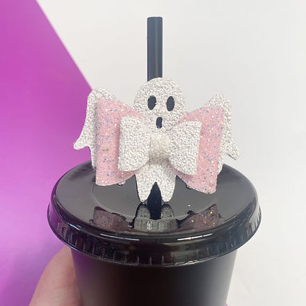 Halloween Straw Topper - Ghost