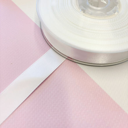 Satin Ribbon - White