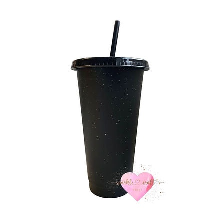 Glitter Black Cold Cup