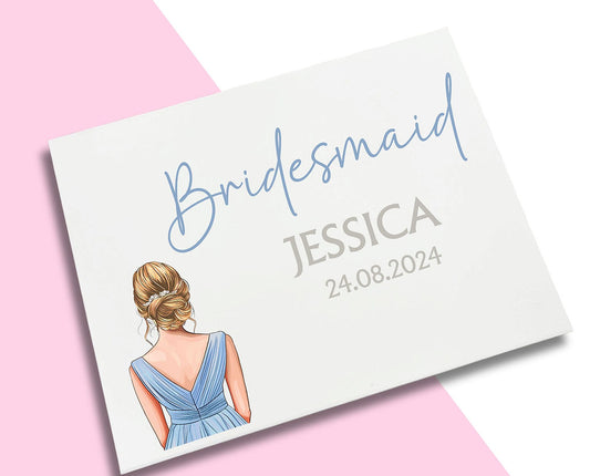 LARGE Blue Dress Bridesmaid Decal