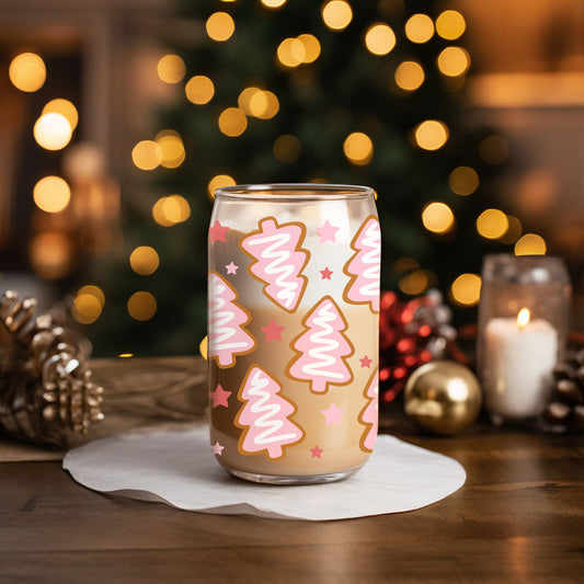 UVDTF - 16oz Pink Cookie Christmas Tree