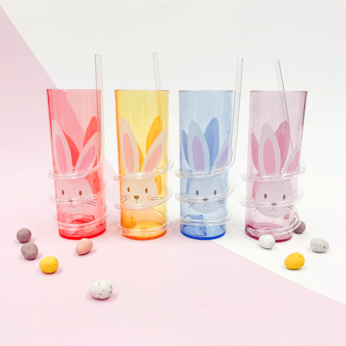 Bunny Spiral Straw Tumbler