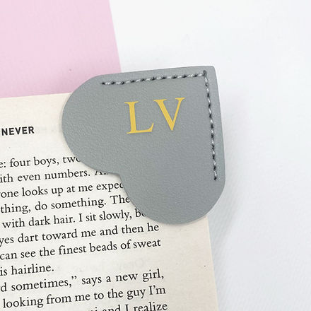 Grey Heart Bookmark