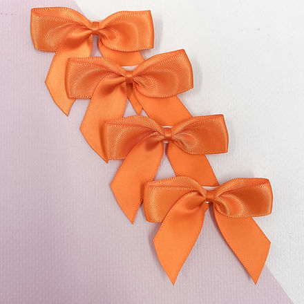 Satin Bow - Orange