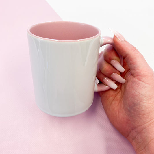 11oz Sublimation Mug - Pink Inner