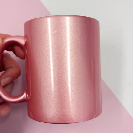 11oz Sublimation Mug - Pearlescent Pink