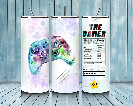 The Gamer - Sublimation Tumbler  Wrap